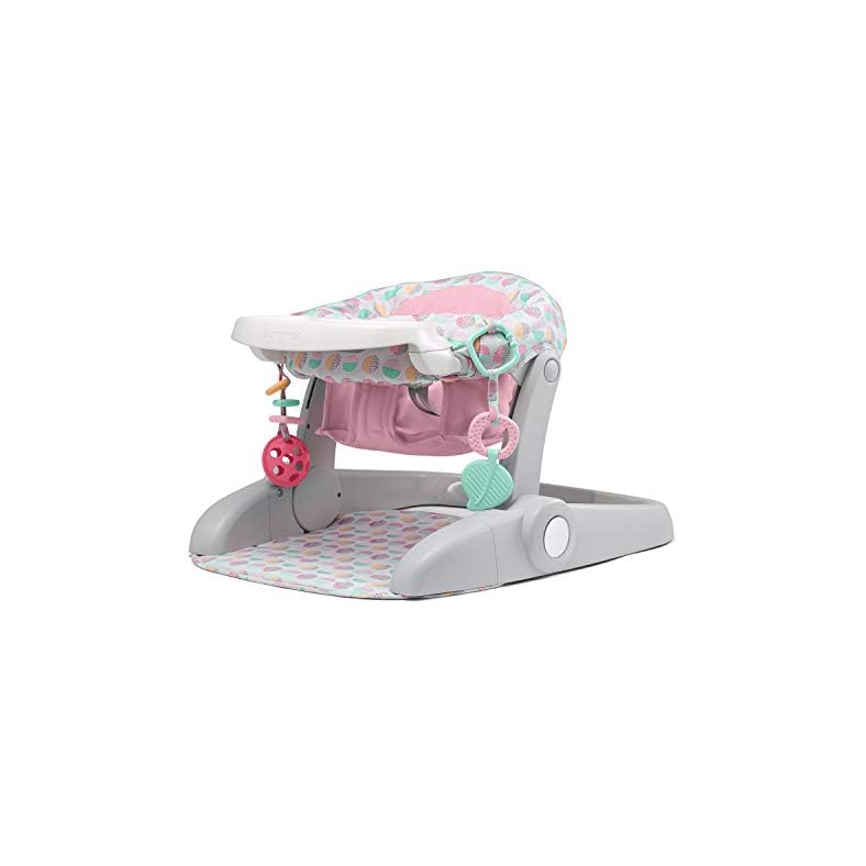 Summer Learn-to-Sit Stages 3-Position Floor Seat, Sweet-and-Sour Pink – Sit Baby Up to See The World – Baby Activity…