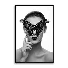 Framed Canvas Home Artwork Decoration Portrait Canvas Wall Art for Living Room, Bedroom - 16x24 inches