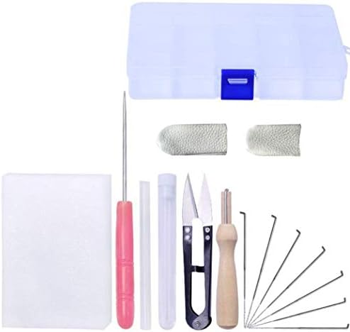羊毛フェルト フェルティングニードル セット 手芸道具 スタートキット 15点セット 収納ケース付き