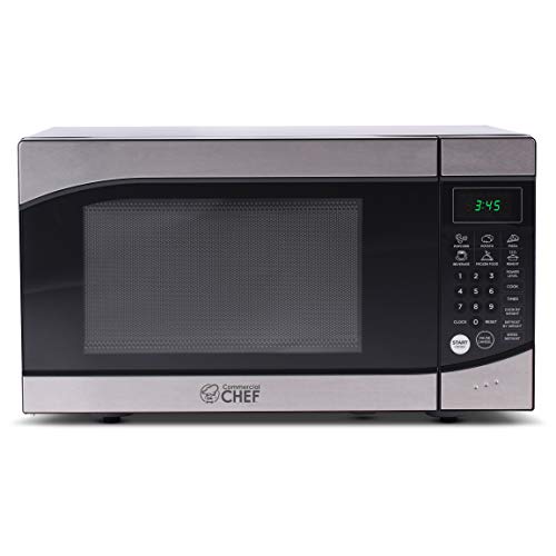 Countertop 0.9 Cubic Feet Microwave Oven, 900 Watt, Stainless Steel