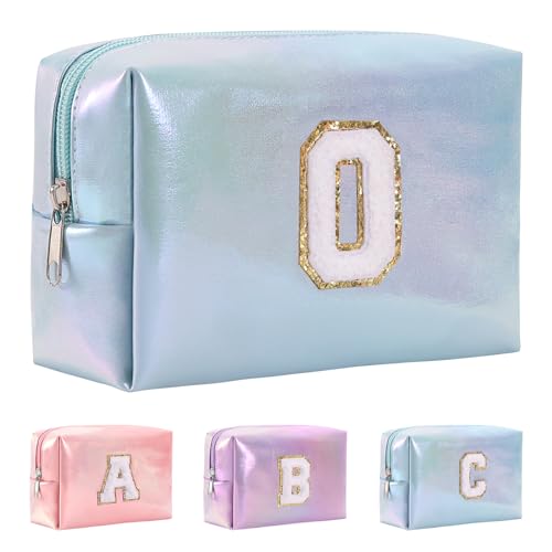 Anntry Large Capacity Cosmetic Bag, Premium PU Makeup Bag, Multifunctional and Portable Wash Bag, Ideal Gift for Teens, Girls, Women, Friends and Moms, blue