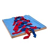 Montessori Educational Materials Ribbon Tying Dressing Frame for Toddler Early Learning Toys