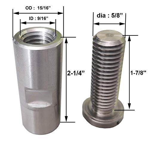 SCOTTCHEN Airway Buffing Wheel Extension Shaft 21/4" L Angle Grinder