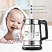 Electric Kettle,Homever 1.7L Glass Electric Tea kettle with Strainer,Cordless Kettle with Temperature Control,Auto Shut-Off and Boil-Dry Protection