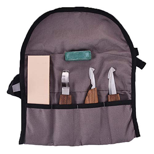 Wood Carving Tools,Spoon Carving Hook Knife, Wood Carving Whittling Knife, Chip Carving Detail Knife, Leather Strop and Polishing Compound for Woodworking Spoon Carving - Thumbnail 5