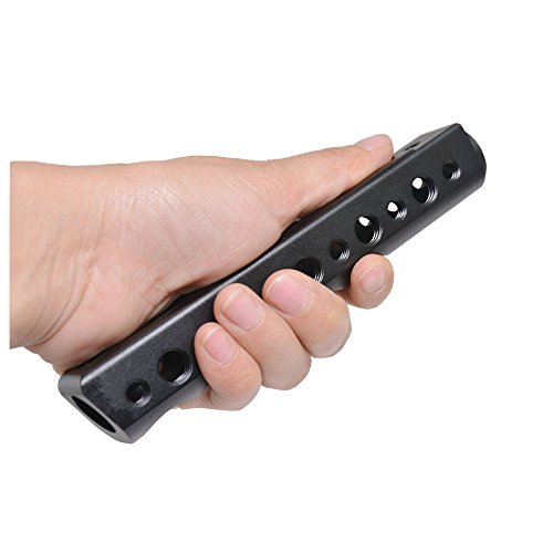 Riqiorod Video Stabilizing Top Handle & Cold Shoe Extender for Canon EOS, Nikon, Olympus & Pentax DSLR Cameras Video Light Camera Monitor