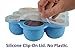 Silicone Baby Food Freezer Tray - Multipurpose Container to Freeze and Store Homemade Baby Food, Herbs, Ice Cubes, etc. - BPA Free 100% Platinum Silicone - No Plastic (Blue)
