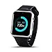 LEMFO IW08 Smart Watch Cell Phone Fitness Tracker Bluetooth WristWatch with Camera for Android Smartphones (Silver Black)