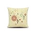 Dofilachy 6pcs Christmas Father Sonwflake Throw Pillow Cover Home Sofa Cushion Case Protectors 18x18 inches Without Core
