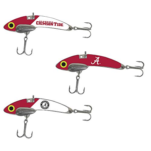 SteelShad Officially Licensed for Alabama Crimson Tide 3 Pack Fishing