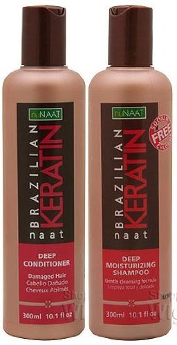 nuNAAT Brazilian Keratin naat Set (Deep Conditioner and Deep Moisturizing Shampoo)