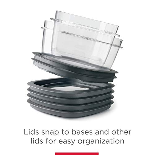 Rubbermaid 28Piece Food Storage Containers with Snap Bases for Easy Organization and Lids for