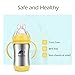 Bammax Baby Sippy Cup, 3 in 1 Multi-Function Baby Kids Water Cup, Stainless Steel Non-Toxic Non-Spill Infant Bottle with Silicone Straw, Heat Preservation