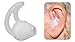 Earmold Silicone Fin Earbud Ear-Mold Earpods for Surveillance Earpieces Two-Way Radios (Pair) primary