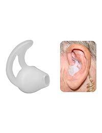 Earmold Aletas de silicona Earbud Ear-Mould Earpods para auriculares de vigilancia Radios de dos vías (PAR)