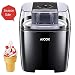 Aicok Ice Cream Maker, 1.6 Quart Automatic Frozen Yogurt and Sorbet Machine, BPA-Free with Timer Function, Easy Homemade Ice Cream with Instruction Book, Black