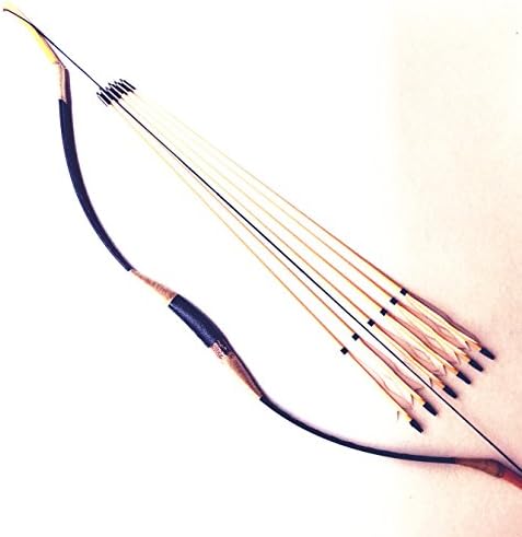Nice Set China Traditional Longbow 20-60LBS +6 Wood arrows