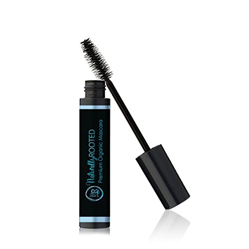 Premium Organic Mascara, Black- 100% Natural – 85% Organic – Enriched with Chamomile & Sunflower Oil – Paraben & Gluten Free, Vegan – Strengthens & Moisturizes – Great for Sensitive Eyes – Made in USA