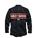 Harley-Davidson Men's Classic Chest Stripe Long Sleeve Woven Button-Down Shirt