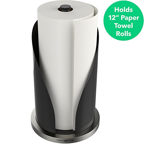 Vremi Vertical Paper Towel Holder for Kitchen Countertop 12 Inch