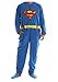 Superman Blue Union Suit Mens Caped Pajama