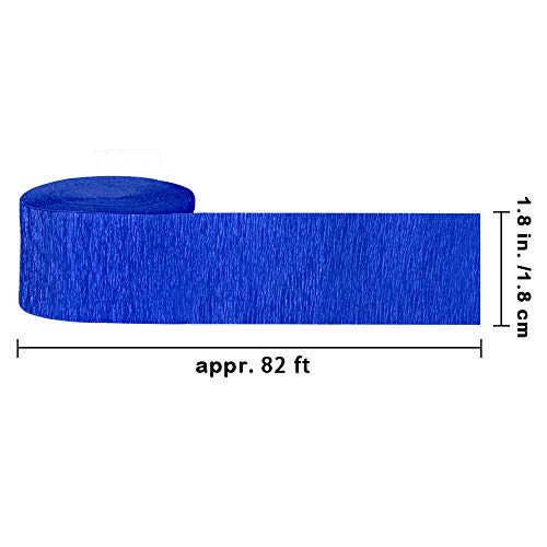 Supla 12 Pack Patriotic Crepe Paper Streamers Party Streamers Backdrop Red Blue White Crepe Paper Rolls for American 4th of July Crafts Patriotic Memorial Day Decorations Photo Booth Backdrop