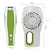 D-FantiX Handheld Fan Battery Operated, Portable Water Misting Fan Personal Mister Fan with Cooling Mist Humidifier and Fan USB Powered for Beauty, Home, Office and Travel (Green)