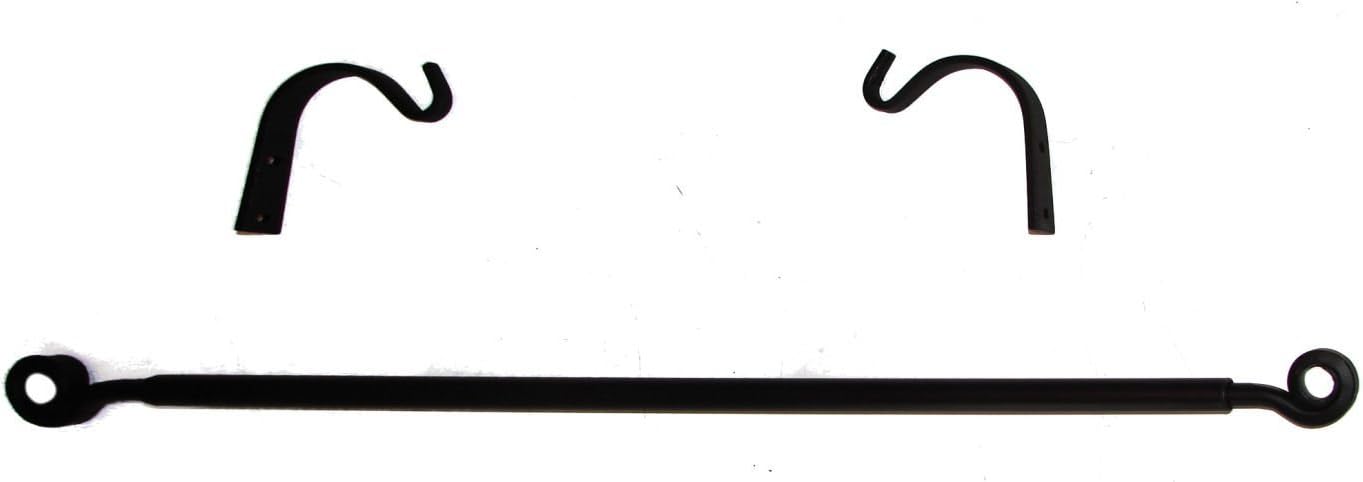 Amazon Com Curtain Drapery Rod W Brackets Small Wrought Iron