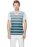 GUESS Men's Brecken Short-Sleeve Striped Tee