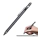 MoKo Universal Active Stylus, 2 in 1 High Precision Sensitivity 1.5mm Capacitive Pen, Metal Stylus Pen for Touch Screen Devices Smartphones & Tablets(iPad, iPhone X/8/8 Plus, Samsung etc.)- Space Gray