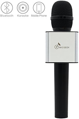 MicGeek Q9 Lastest Bluetooth Microphone Portable Wireless Karaoke Device Built-In Speaker For Tablet PC/Smart-phone (black)