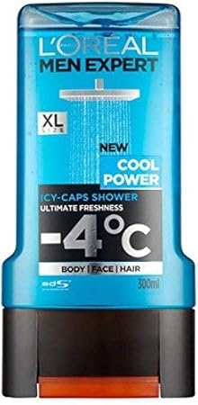 L'Oreal Cool Power -4% Icy-Caps Shower Gel - 300 ml