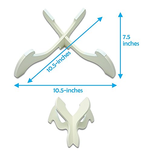 KSEV Portable Ukulele Stand (2 Pack), Lightweight LDPE Material Instrument Holder for Small Musical String Instrument Ukulele, Violin, Mandolin, Banjo & Guitar