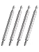 Mudder 2 Pairs Stainless Steel Spring Bar Pin Watch Pins with Cleaning Cloth for Watch Band (1.8 x 20 mm)