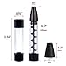 Glass Tube Kit with 2 x Glass bottle 4 x O-Rings 2 x Rubber Caps 2 x Cleaning Brush 1 x Packing Box(Delivery Time:3-5 days) (Gun metal)