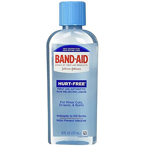 BandAid Brand First Aid HurtFree Antiseptic Wash 6 Ounce (Pack of 2