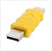 USB Male to USB Male Gender Changer Adapter Coupler Converter ,Random Color