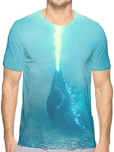 Dolores Marguerite Godzilla Men's Short Sleeve T-Shirt Leisure and Novelty
