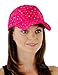 Glitzy Game Sequin Trim Baseball Cap for Ladies, Fuchsia