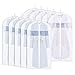 Zilink Garment Bags Suit Bag for Storage 54-inch with Clear Window Dust-Proof Suit Protector Bags for Winter-Coat, Long Dress Clothes Closet Storage, Set of 10