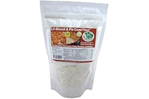 LC FOODS Low Carb Foods Biscuit & Pie Crust Flour | 100% All Natural Ingredients | No Fat & Cholesterol | High Fiber & Protein | No Sugar Diabetic friendly | Keto Diets | 1 lb