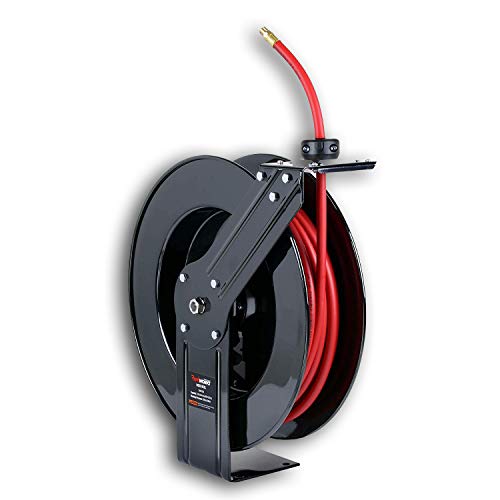 REELWORKS AirHoseReel Tool Retractable 3/8" Inch x 65' Feet Pro Extra