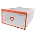 Smilun Portable Shoe Boxes Container for Closet Organizer Clear Plastic Shoe Boxes Shelf Stackable Foldable Organizer Box Multicolour Heart12PCs