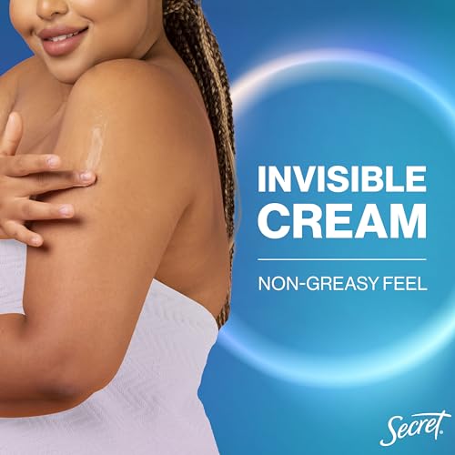 SECRET WHOLE BODY DEODORANT CREAM FOR WOMEN, PEACH & VANILLA BLOSSOM SCENT, ALUMINUM FREE DEODORANT, 72 HR ODOR PROTECTION, 3.0 OZ