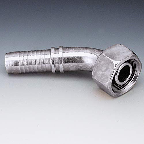 HANSA-FLEX Steel Heavy Duty DKOS 45° Angle Swage Nipple, 630 bar Pressure, M16x1.5 Nut Thread, 5mm Diameter, 72mm Length