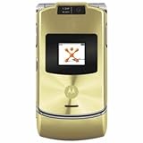 Motorola RAZR V3xx Gold No Contract AT&T Cell Phone
