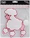 Wright Products Fifi & Gigi Poodle Iron-On Applique-Pink 5-1/2"X4-3/4 1/Pkg (405207)