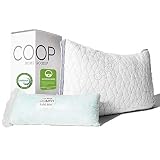 Coop Home Goods - THE EDEN PILLOW - Ultra Tech Cover with Gusset - ADJUSTABLE Fill features cooling and hypoallergenic gel infused memory foam with fiberfill - MADE IN USA - STANDARD