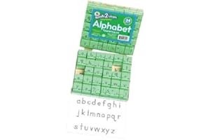 READY 2 LEARN Alphabet Stamps - Dotted Lines - Lowercase - Set of 34 - Visual Closure - Letter Stampers for Kids