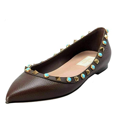 valentino rockstud brown